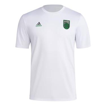 Imagem de adidas Camiseta masculina de manga comprida pré-jogo, branco/Austin Fc, Branco/Austin Fc, M Alto