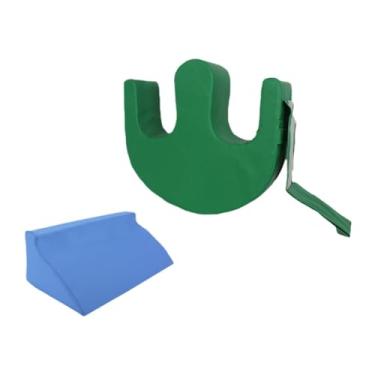 Imagem de predolo Dispositivo de giro do paciente acamado, U Moldura multifuncional para os idosos suprimentos de enfermagem, Verde com Cunha