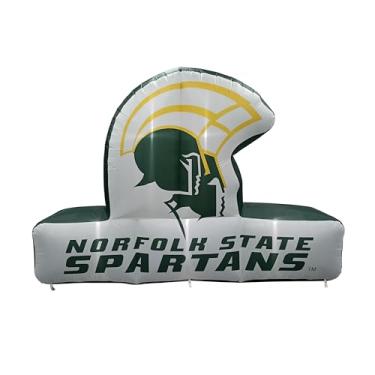 Imagem de FANMATS Mascote inflável HBCU Norfolk State Spartans - Display inflável autoinflável, soprador e cordões embutidos, logotipo oficial da equipe - mostre seu espírito durante todo o ano