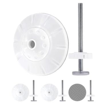 Imagem de Flauzmann Kit Extensor De Portão Para Bebês - Pacote Com 4 Hastes Eixo M8X4,92 Parafusos + Protetores Parede Instalação Segura Sem Perfuração E Montagem Sob Pressão Uso Interno