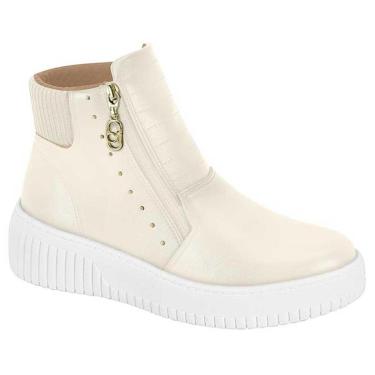 Imagem de Tênis Boot Feminino Cano Médio Branco Off Beira Rio 4316.109-Feminino