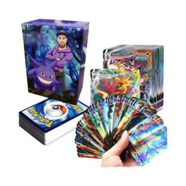 Imagem de Cartas De Jogo Pokémon GX V Mega Brilhantes Para Crianças 100PCS Brinq