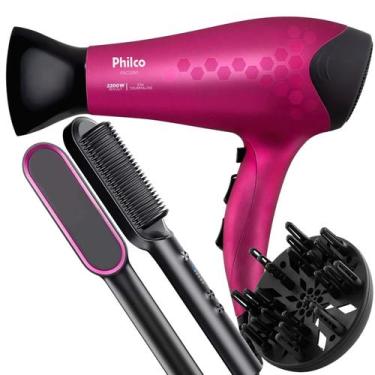 Imagem de Secador De Cabelo Philco Profissional 2200w Ions Ar Quente Frio Stilo 