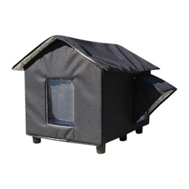 Imagem de FashionCha Casinha Elevada para Gatos, Abrigo Portátil para Gatos de Rua, Tenda Ideal para Gatos No Inverno No Pátio, No Jardim Ou Na Garagem.
