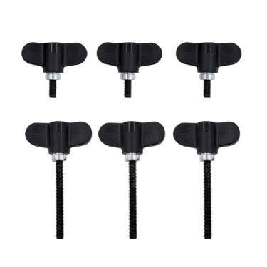 Imagem de Jiayouy 6 peças de hardware de bateria eletrônica incluem 3 peças longas e 3 peças curtas de 6 mm de diâmetro, acessórios de substituição de bateria eletrônica