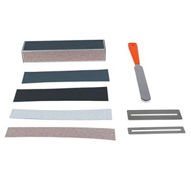 Imagem de aqxreight Conjunto de Ferramentas Luthier para Guitarra Ferramenta de Reparo 2 Guarda de BraçO da Guitarra 1 Feixe de Nivelamento de Traste 1 Arquivo 4 Lixa Perfeita para Viajar Fazendo Tomar O