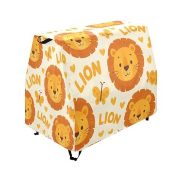 Imagem de Qilmy Cute Lion Kids Water Table Cover, Duty Waterproof Patio Table Covers for Outdoor Toddler Splash Tables, UV Resistant & Dustproof Play Table Protector, Cover Only