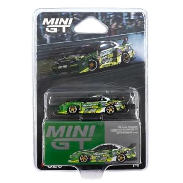 Imagem de Diecast Model Car Compatible with Mini GT 1:64 Nissan S15 Silvia #555 V2 LB-Super Silhouette 2024 Formula Drift Japan Limited Edition MGT00823