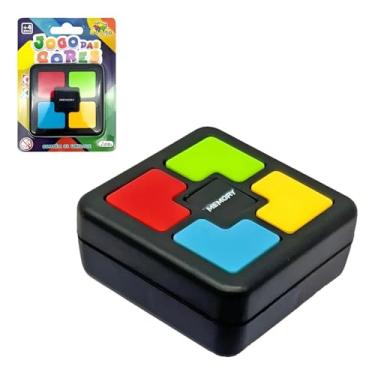 Imagem de Jogo da Memória Eletrônico com Luz e Som, Jogo de Sequência Didático, Treinamento de Memória Quadrada, Brinquedo de Bolso Flash
