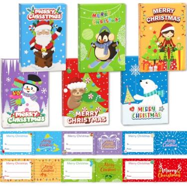 Imagem de WorldBazaar Porta-cartões de presente de Natal com cartão de felicitações pequena caixa de cartão de presente de Natal