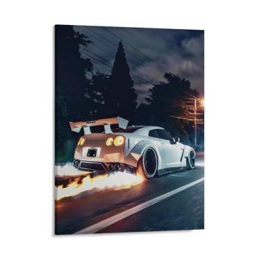 Imagem de HouLaiZhe Carro esportivo japonês Jdm R35 Spitfire pôsteres tela estética decoração de quarto pintura de parede impressões de sala de galeria decoração de parede para quarto sala de estar escritório