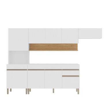 Imagem de Cozinha (com Balcão Com Tampo) 9 Portas 1 Gaveta Line - Ssx Multicoisas Supremo-supremo-cp-freijo