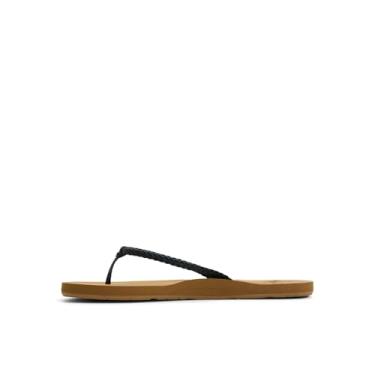 Imagem de Roxy Chinelo feminino Costas, Preto/bronze, 34