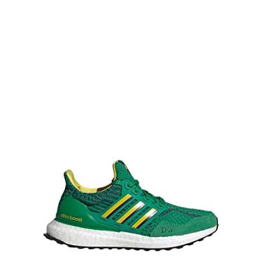 Imagem de adidas Tênis de corrida unissex Ultraboost 5.0 DNA (criança grande), Team Green) Impact Yellow/Team Colleg, 18