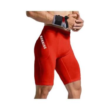 Imagem de Shorts De Compressão Para Treino De Musculação Masculina, Leggings Jus