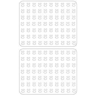 Imagem de Pacote com 2 inserções para botões Ita Bag, suporte de pino 58 mm/2,25 polegadas, placa de crachá para decorar ITABAG Ita-Bags janela transparente fãs de anime para Wego tamanho G (33,8 cm x 25,9 cm)