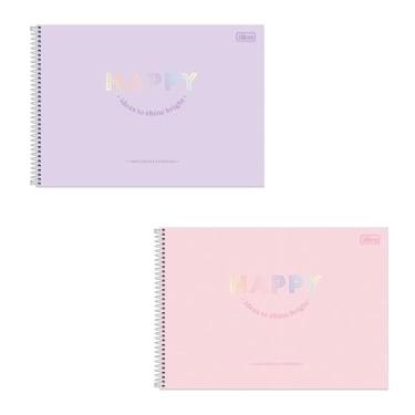 Imagem de Caderno Cartografia C/D 80 Folhas Happy Tilibra