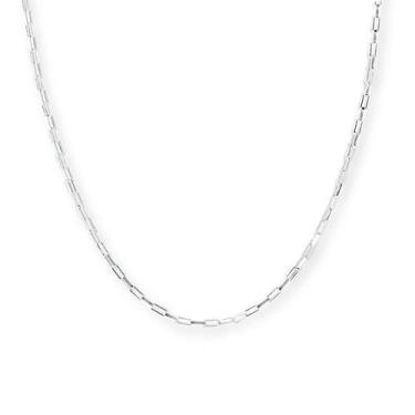 Imagem de Corrente Cordão Masculino Prata Italiana 925 Bloco 80 Cm - Lojas La&Ny