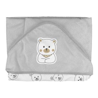 Imagem de Toalha de Plush para Bebê Capuz de Canto 68cm x 68cm Bublim, Ursos