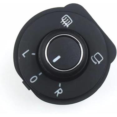 Imagem de Botão de controle do espelho retrovisor lateral para VW Polo 6R 2011 2012 2013 2014 2015 2016, botão de ajuste do interruptor do espelho retrovisor lateral 6RD959565D