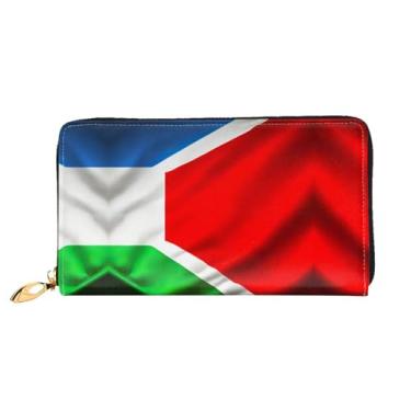 Imagem de XLLingL Carteiras de cartão de crédito impressas, bolsas longas de couro femininas, carteiras com zíper, carteira de viagem simples