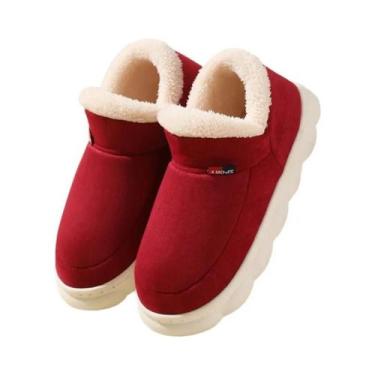 Imagem de Chinelos De Algodão Quentes Para O Inverno Femininos, Pantufas Casuais