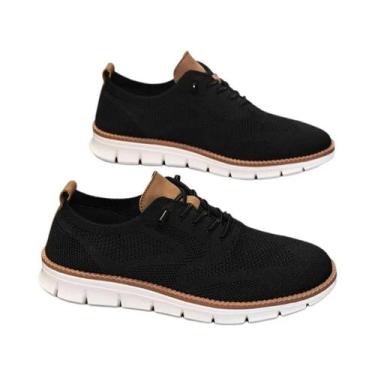 Imagem de Tênis Casuais Leves Para Homens, Respirável, Estilo Brogue, Com Cores 