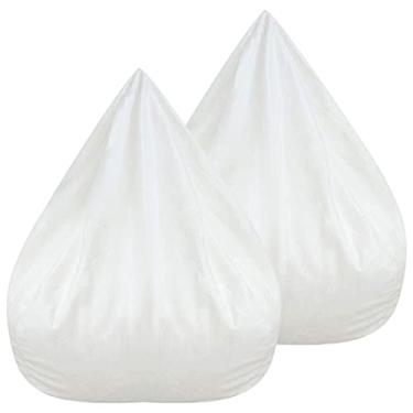 Imagem de MABCIRY 2 peças de forro interno de pufe, capa removível de saco de feijão de sofá preguiçoso, capa de substituição de inserção de saco de feijão para sala de estar, quarto, sala de jogos, dormitório