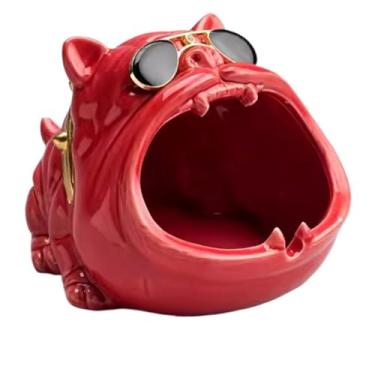 Imagem de Porta-cinzas Cinzeiro para charuto cinzeiro ao ar livre para cigarros grande decoração de casa interior(Red)