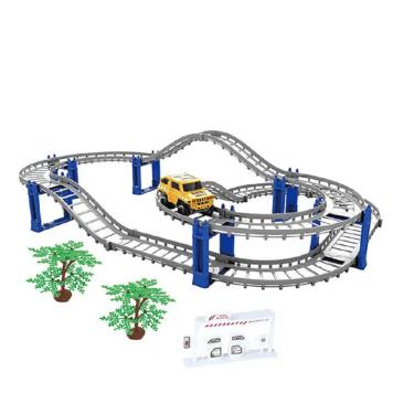 Imagem de Pista C/ Carrinho Journey Track Lombada 40 Peças Carro ZB726 - Art Brink