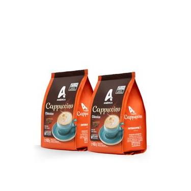 Imagem de Kit 2 Pacotes de 400g Cappuccino América Clássico