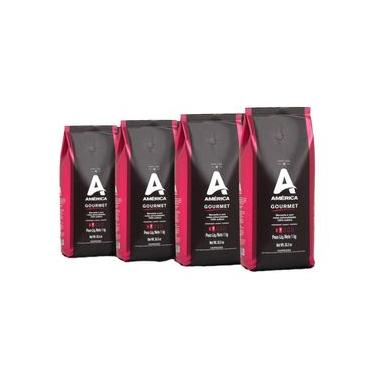 Imagem de Café Torrado em Grãos Gourmet - 4 Pacotes de 1kg