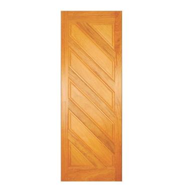 Imagem de Folha de Porta Madeira Maciça 210x90cm Almofadas Diagonais Angelim Jomadi Natural