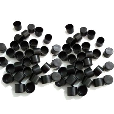 Imagem de Ponteira Para Pé Cadeira Externa 3/4 19mm 2cm Preta 50un