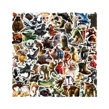 Imagem de Conjunto De Adesivos Italian Brainrot, Decalques Engraçados De Animais