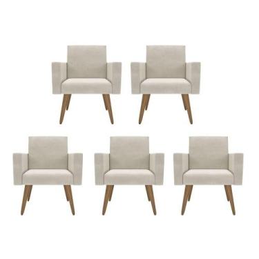 Imagem de Kit 5 Poltronas: Elegância E Glamur Absolutos No Salão - Móveis Mafer,