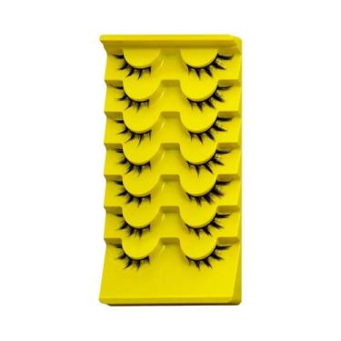 Imagem de Cílios Postiços De Visom Sintético Cat Eye Winged End Veltrinay Manga 