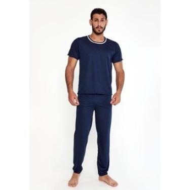 Imagem de Pijama Masculino Manga Curta Calça Comprida-Masculino