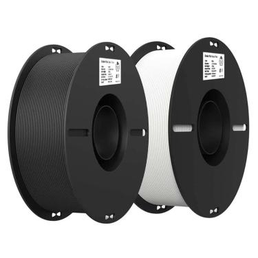 Imagem de Filamentos 1,75mm Ender-PLA, Kit com 2kg - Preto + Branco, para Impressora 3D, 3301010337