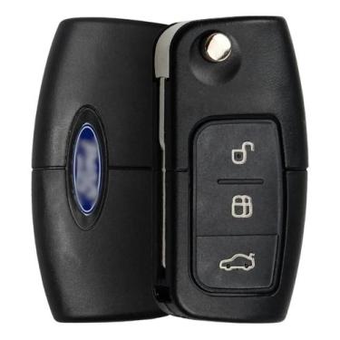 Imagem de Capa Chave Canivete Ford New Fiesta Focus 2013 2014 2015 16 - Congratu
