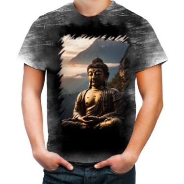 Imagem de Camiseta Desgaste Estátua de Buda Iluminado Religião 19 - Kasubeck Sto