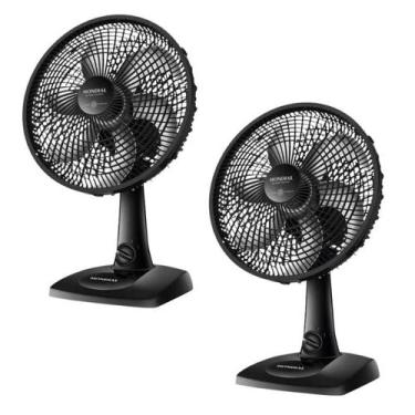 Imagem de Kit 2 ventiladores Mondial de mesa 6 pás 30cm preto 127V., MK SUL, 110