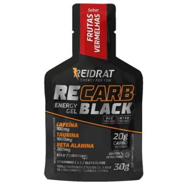 Imagem de Recarb Energy Gel Black Pro Beta - 1 Sachê 30g Frutas Vermelhas - Reid