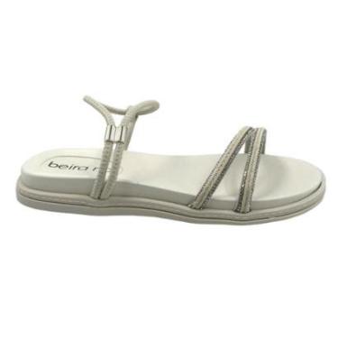 Imagem de Sandália Beira Rio Papete Calce Fácil Branca 8488113-Feminino