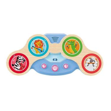 Imagem de Bateria Musical Infantil Touch 2 em 1 Baby com 3 Tipos de Sons - - Car