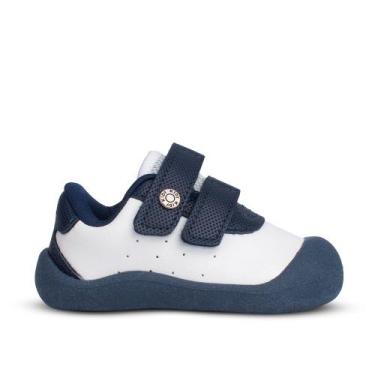 Imagem de Tênis Sapatilha Infantil Menino Kidy Casual Marinho Branco Primeiros P