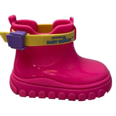 Imagem de Bota Galocha Baby Shark Rain Fun Infantil - Grendene, Rosa amarelo, V4