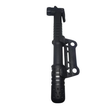 Imagem de Bomba de Ar Portátil para Bicicleta com Suporte Preta Compacta e Leve Black Bull