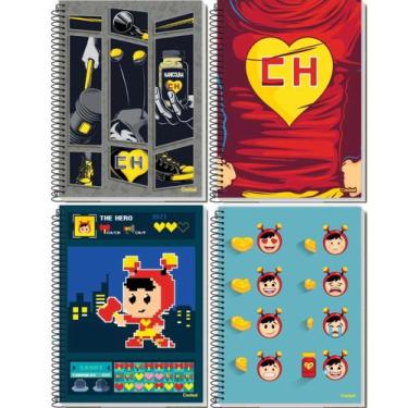 Imagem de Caderno Espiral Capa Dura - 10x1 - Chapolin Light - 160 Folhas - Crede