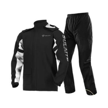 Imagem de Capa De Chuva Impermeável Para Motociclistas Masculinos, Conjunto De C
